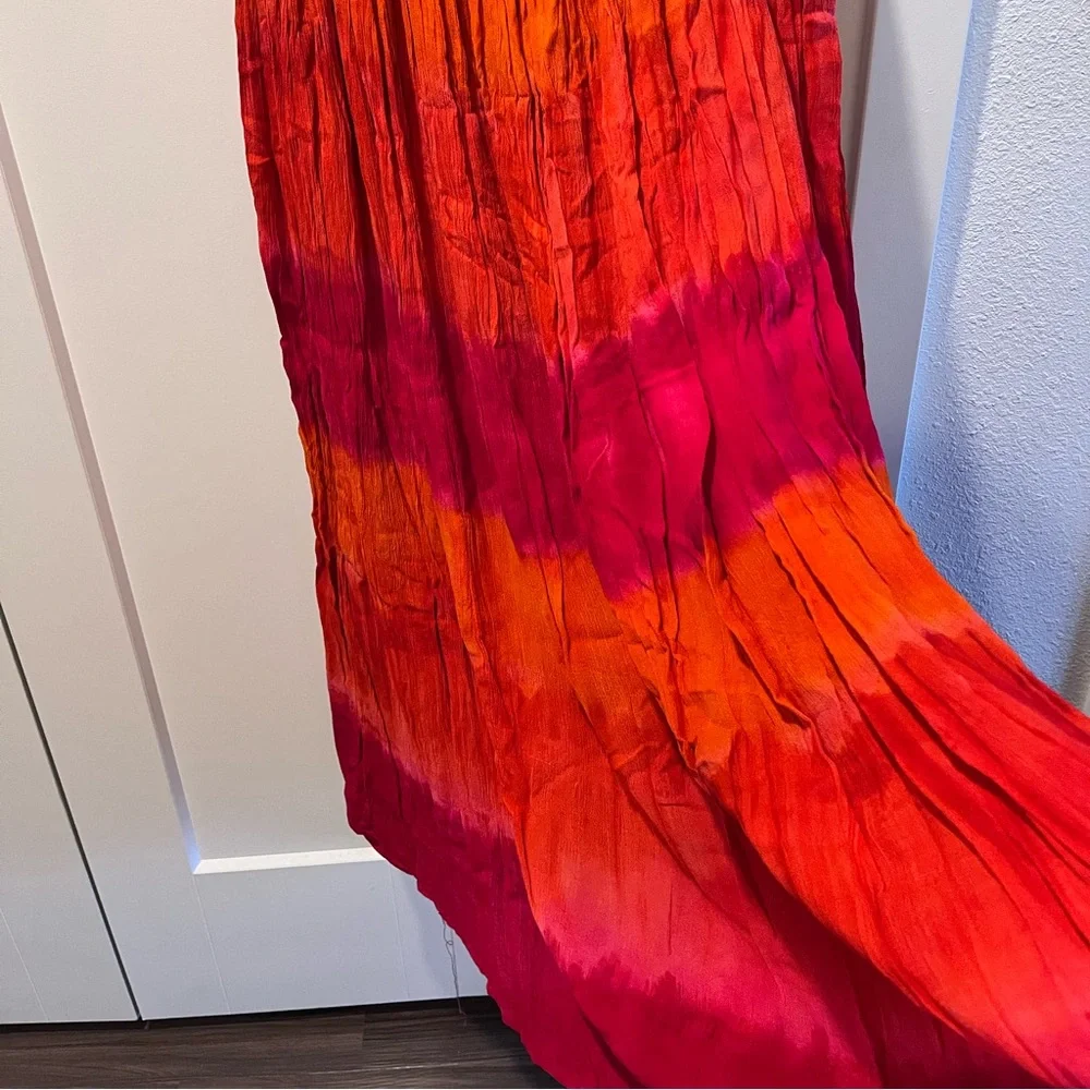 COUPE COLLECTION’ PRE-LOVED AUTHENTIC BOHO SWING STYLE MAXI DESIGN SKIRT - Picture 9 of 13